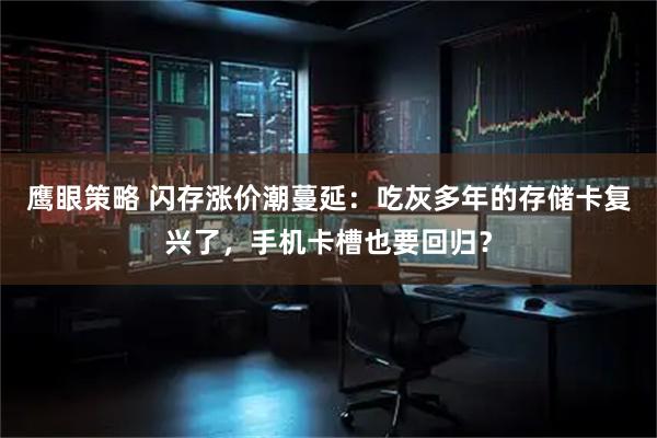 鹰眼策略 闪存涨价潮蔓延：吃灰多年的存储卡复兴了，手机卡槽也要回归？